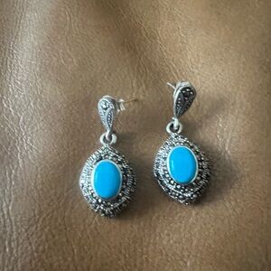 Silver and Turquoise Earrings